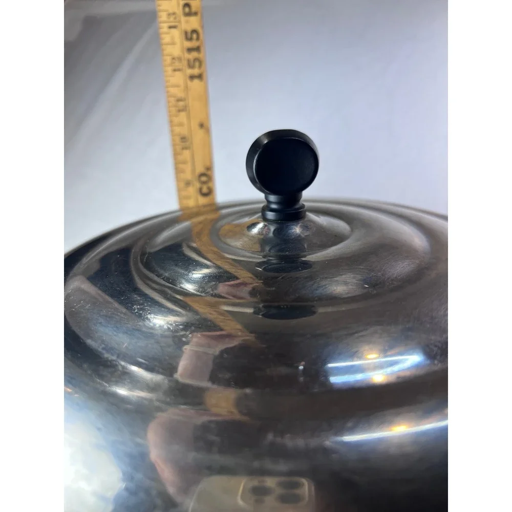 Vintage Farberware 8 Qt Stock Pot Aluminum Clad Stainless Steel with Lid NYC USA